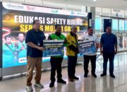 Pelindo Makassar dan Ojol Kolaborasi Gelar Safety Riding dan Servis Gratis