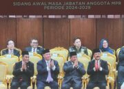 Presiden Terpilih Prabowo, Mentan Amran, Menko Ekononomi Hartarto dan Menko Polhukam Hadi Hadir Sidang Awal Masa Jabatan Anggota DPR, MPR, dan DPD RI