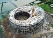 Kunker di Sulsel, Mentan Amran Tinjau Pembangunan Masjid Hajjah Nurhadi: Struktur Sudah 98 Persen