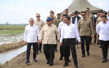 Presiden Prabowo dan Menteri Pertanian Amran Pimpin Tanam Padi Serentak di 14 Provinsi