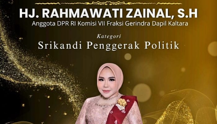 Di Ajang ASRI 2025, Hj. Rahmawati Zainal Dinobatkan Sebagai Penerima Penghargaan Kategori Srikandi Penggerak Politik