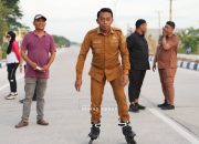 Jalan Depan SKPD Sidrap Jadi Jalur Jogging Favorit