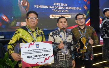 Parepare Raih Penghargaan Nasional Penurunan Pengangguran, Terima Bantuan Rp1 Miliar
