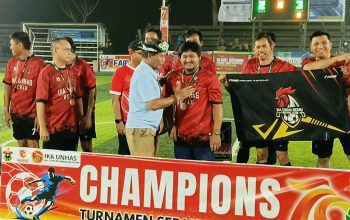 Piala Bergilir Ketum Andi Amran Sulaiman Diraih IKA Unhas Bulungan 1 di Tanjung Selor